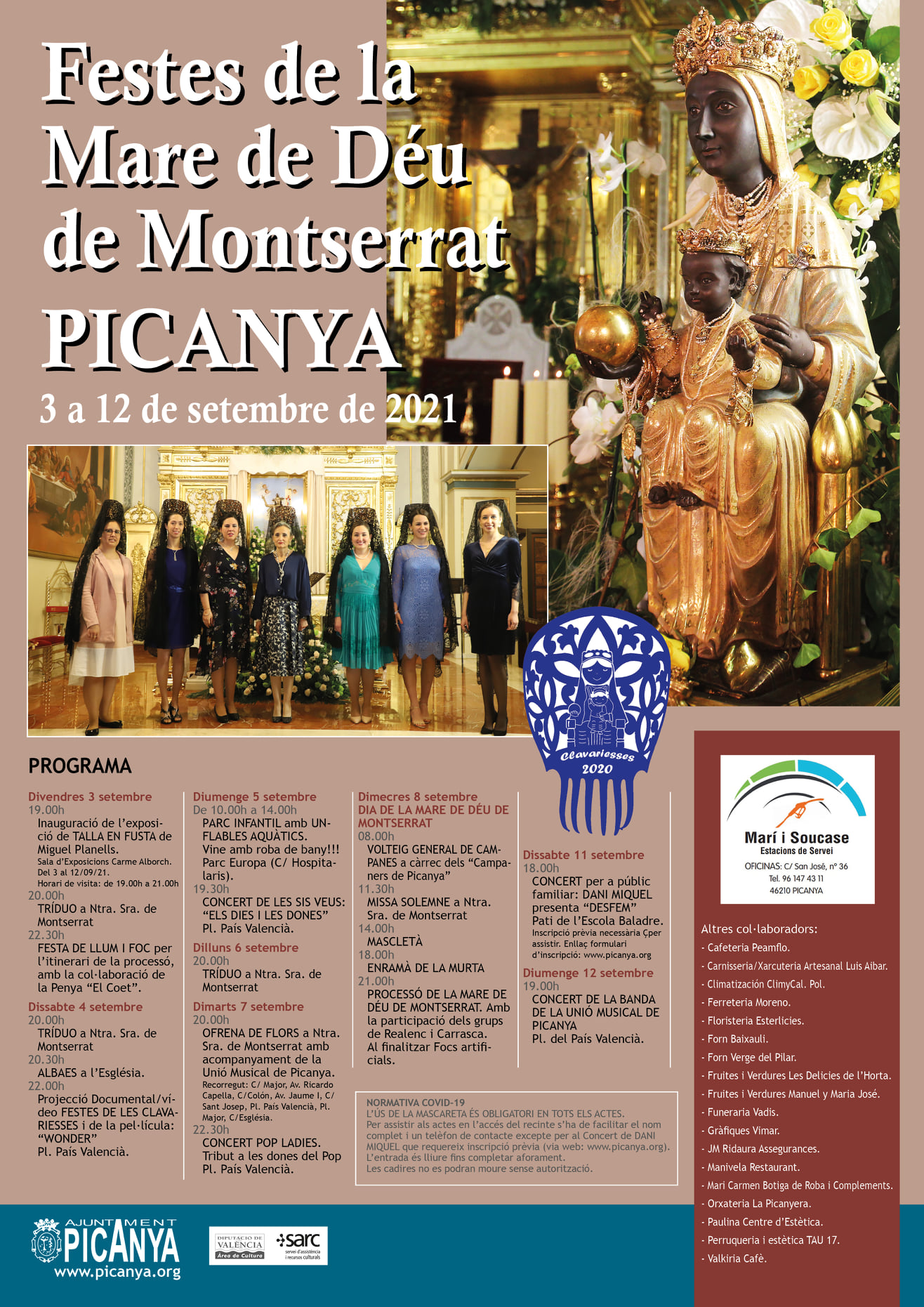 Fiestas en honor a Nuestra Señora de Montserrat 2021 Picanya / Picaña